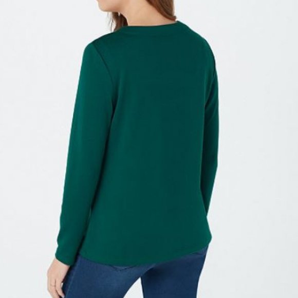 Denim & Co Heavenly Jersey Two Button Cardigan - Picture 2 of 2